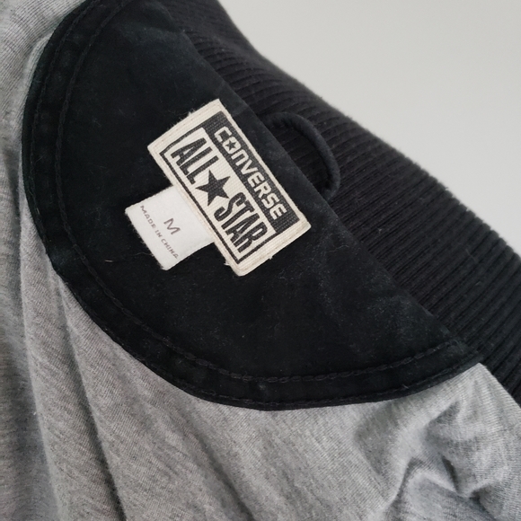 CONVERSE suede and leather varsity jacket - Picture 7 of 10